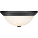 Kipson 2 Light 13 inch Matte Black Flush Mount Ceiling Light